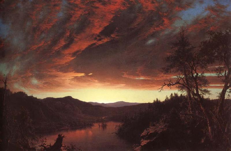 Frederic Edwin Church Dark oil painting picture